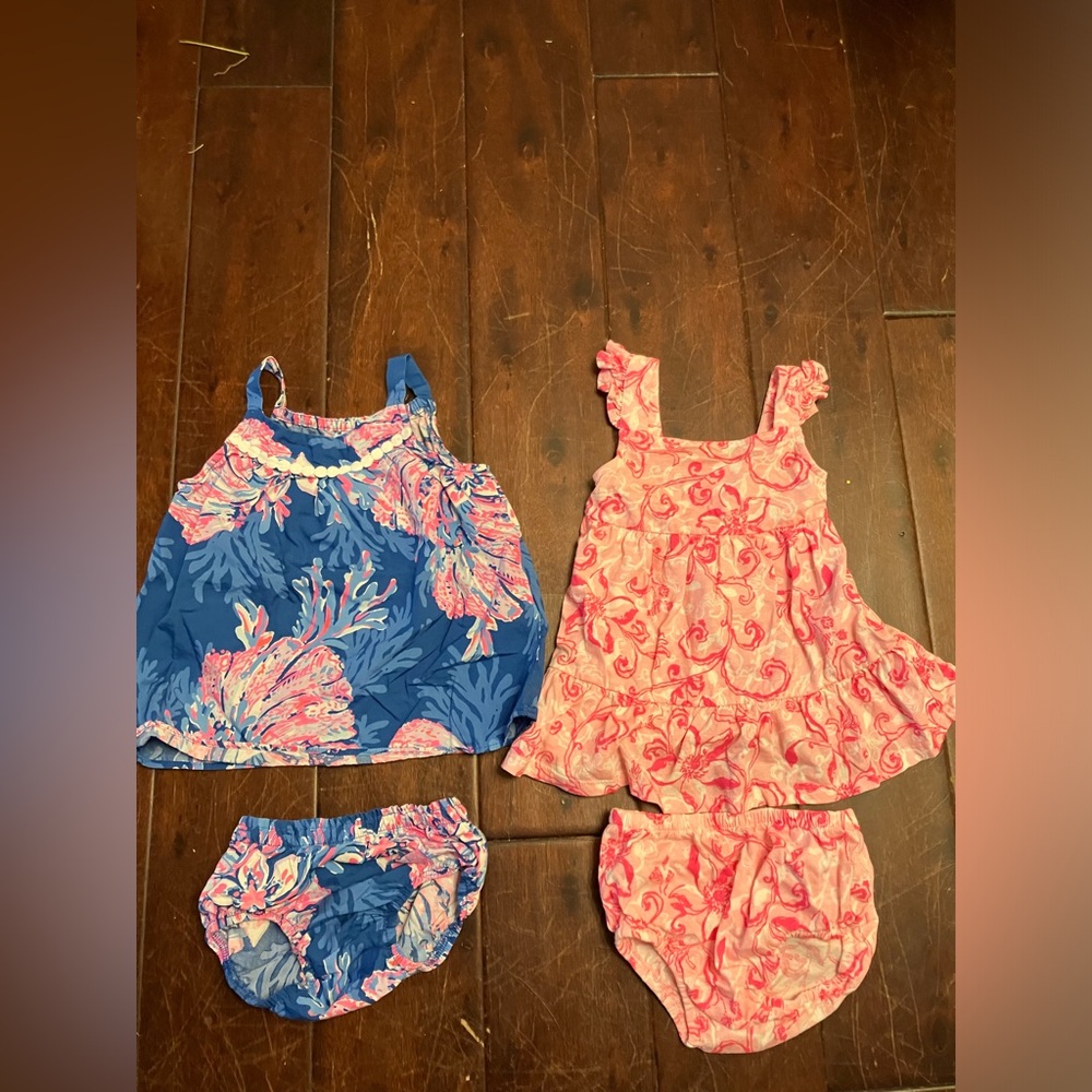 Lilly Pulitzer Set of 2 Baby Girl Outfits 6-12 months